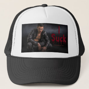 Gorra De Camionero Colmillos de figura vampírica pálida de Halloween 