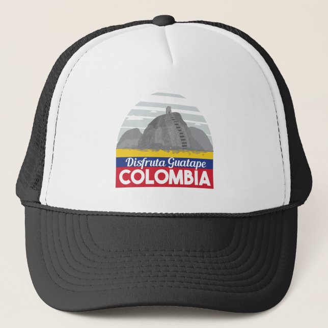 Gorra De Camionero Colombia Guatape Vintage Travel Trucker Hat (Anverso)