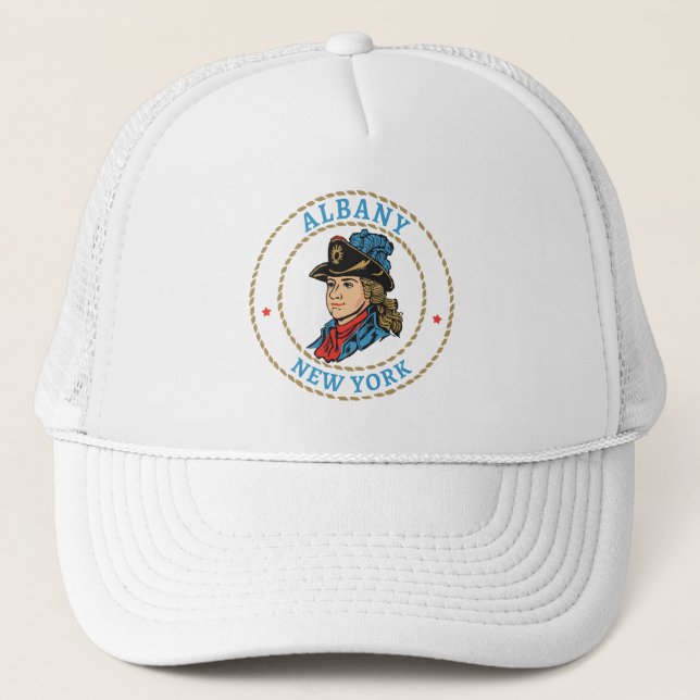Gorra De Camionero Colonial de Albany New York (Anverso)