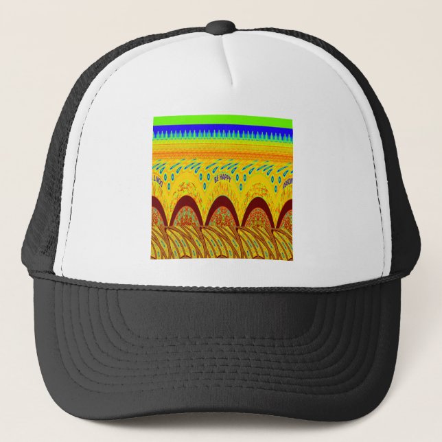 Gorra De Camionero Color africano tradicional dorado (Anverso)