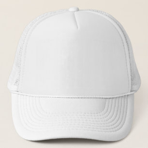 Gorra De Camionero Color Blanco Clásico Llano Y Sólido Simple