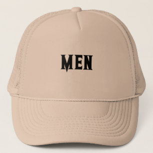Gorra De Camionero Color Caqui Pareciendo Apuesto Llevando Texto DE H