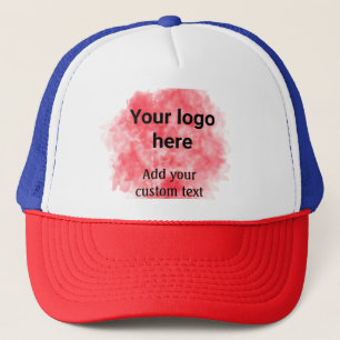 Gorra De Camionero Color de agua rojo simple añadir tu logotipo perso