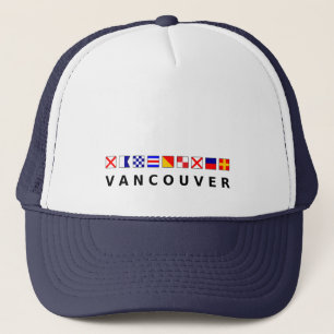 Gorra De Camionero Color de las banderas náuticas de Vancouver Canada