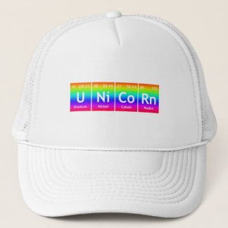 Gorra De Camionero Color del arco iris de la palabra de los elementos