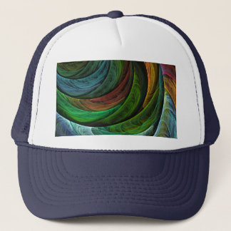 Gorra De Camionero Color Glory Moderno Resumen Patrón de arte elegant