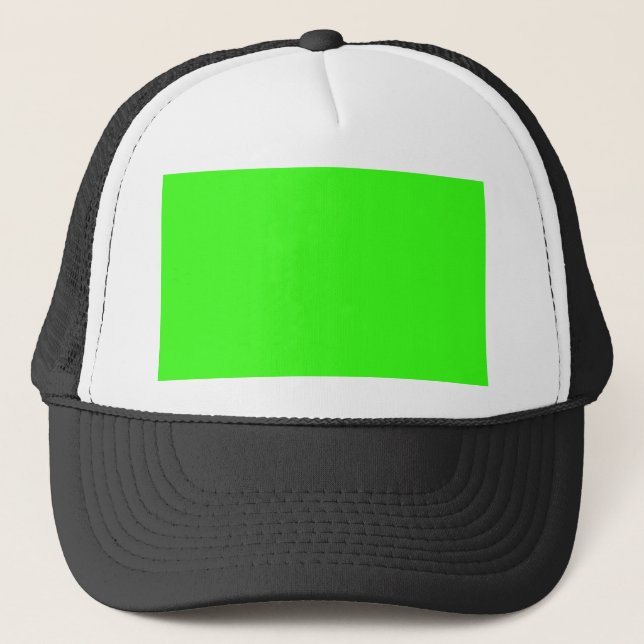 Gorra De Camionero color neón verde (Anverso)