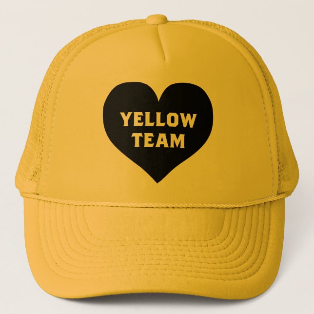 Gorra De Camionero Color War Yellow Team Hat (Anverso)