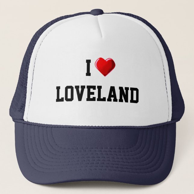 Gorra De Camionero Colorado: Amo Loveland (Anverso)