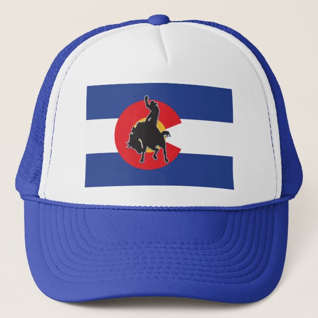 Gorra De Camionero Colorado Cowboy (Anverso)