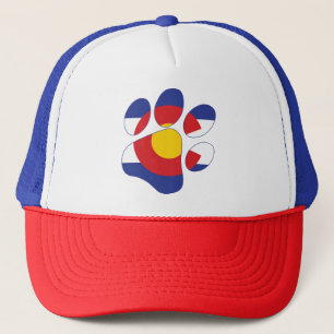 Gorra De Camionero Colorado Paws
