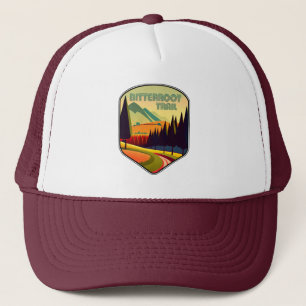 Gorra De Camionero Colores de Montana en ruta Bitterroot
