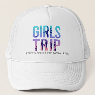 Gorra De Camionero Colores de Personalizable y texto de viaje de chic