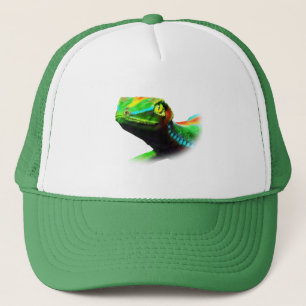 Gorra De Camionero Colores del arcoiris de Gecko Lizard