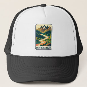 Gorra De Camionero Colores del río Oregon Deschutes