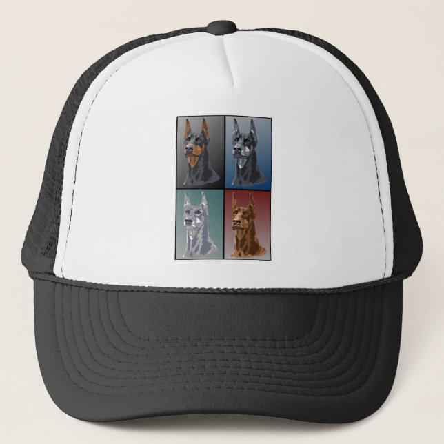 Gorra De Camionero Colores Doberman (Anverso)