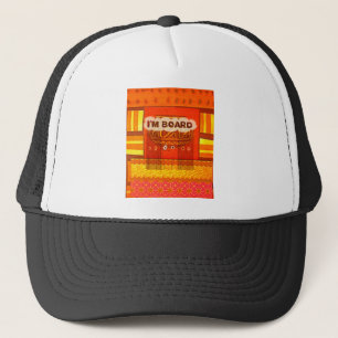 Gorra De Camionero Colores Tradicionales de África Roja Dorada Funny