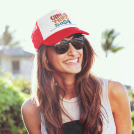 Gorra De Camionero Colores y texto del Personalizable de Trip 2024 de