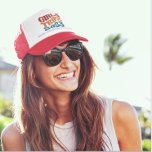 Gorra De Camionero Colores y texto del Personalizable Trip 2023 de lo<br><div class="desc">Presentamos nuestro sombrero de camionero Trip 2023 para Chicas, perfecto para su próxima aventura con sus bestias! El texto ondulado le da un toque divertido a este gorra de personalizable, permitiéndole elegir el color preferido y añadir nombres personalizados para hacerlo extra especial. Este gorra, hecho con materiales de alta calidad,...</div>