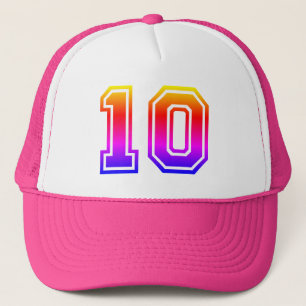 Gorra De Camionero Colorida fiesta de cumpleaños número 10
