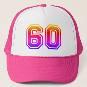 Gorra De Camionero Colorida fiesta de cumpleaños número 60
