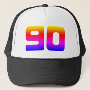 Gorra De Camionero Colorida fiesta de cumpleaños número 90