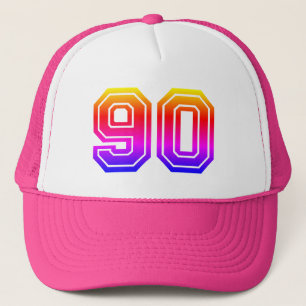 Gorra De Camionero Colorida fiesta de cumpleaños número 90