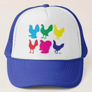 Gorra De Camionero Coloridas gallinas