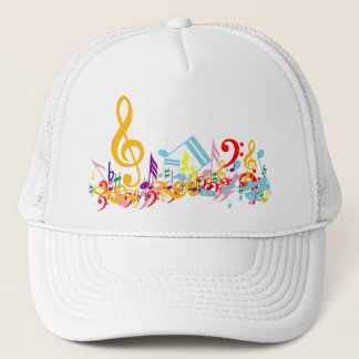 Gorra De Camionero Coloridas notas musicales de Jumled