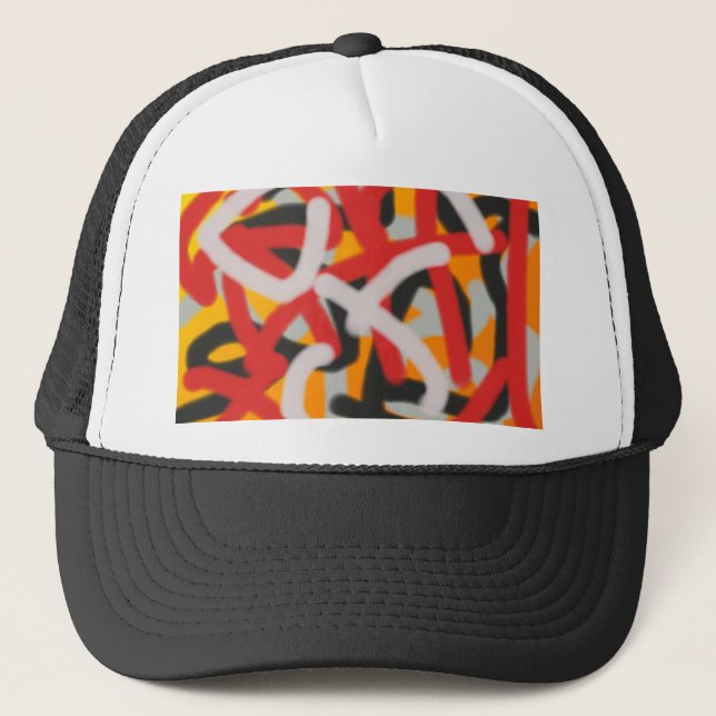 Gorra De Camionero colorido arte abstracto 0748 (Anverso)