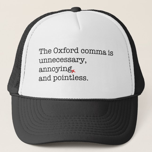 Gorra De Camionero Coma de Anti-Oxford (Anverso)