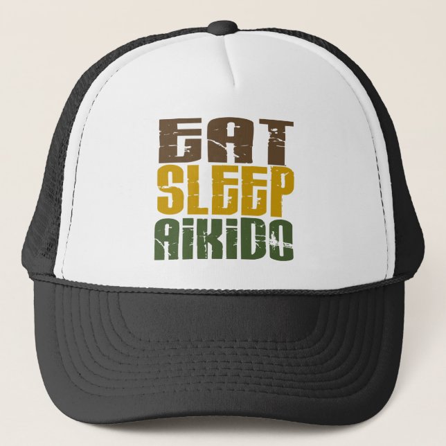Gorra De Camionero Coma el Aikido 1 del sueño (Anverso)