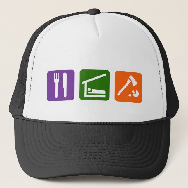 Gorra De Camionero Coma el sueño que taja la madera (Anverso)