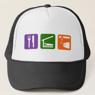 Gorra De Camionero Coma la pesca del hielo del sueño