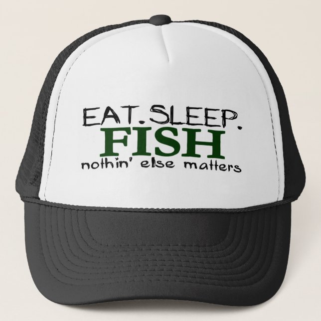 Gorra De Camionero Coma los pescados del sueño (Anverso)