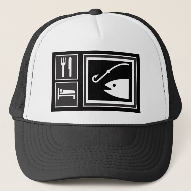 Gorra De Camionero ¡Coma los PESCADOS del sueño! (Anverso)