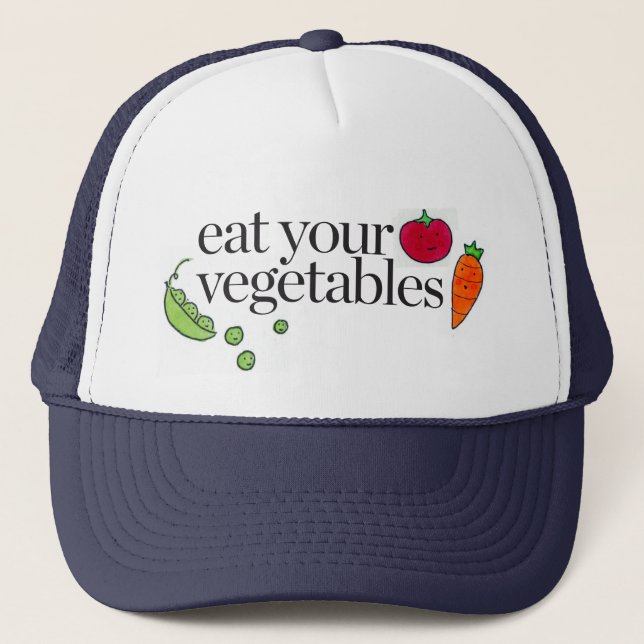 Gorra De Camionero Coma sus verduras (Anverso)