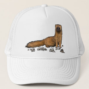 Gorra De Camionero Comadreja linda del fuego
