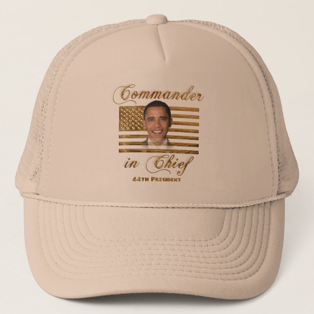 Gorra De Camionero Comandante en jefe, Barack Obama (Anverso)