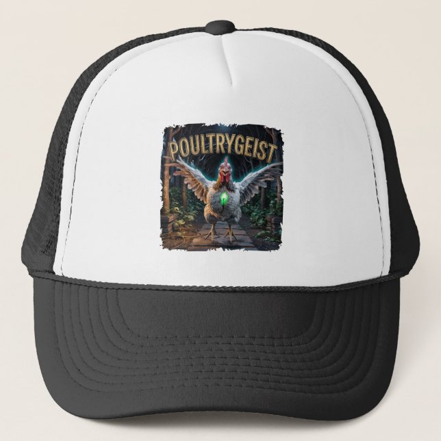 Gorra De Camionero Combo Fotográfico de Poultrygeist Funny (Anverso)