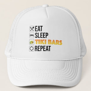 Gorra De Camionero Come. Dormir. Bares Tiki. Repetir