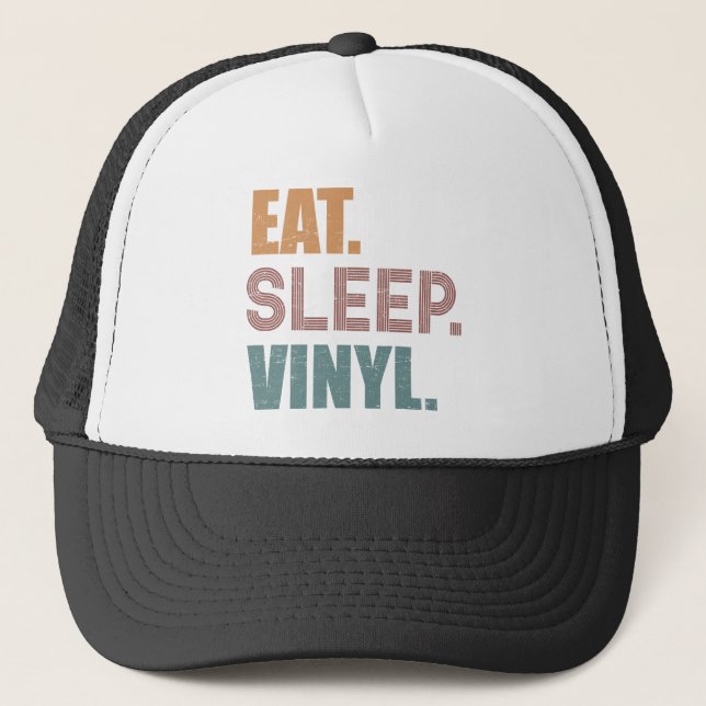 Gorra De Camionero Come. Duerme. Vinyl. (Anverso)