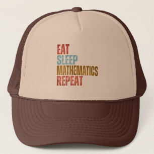 GORRA DE CAMIONERO COME MATEMÁTICAS DORMIR REPITE