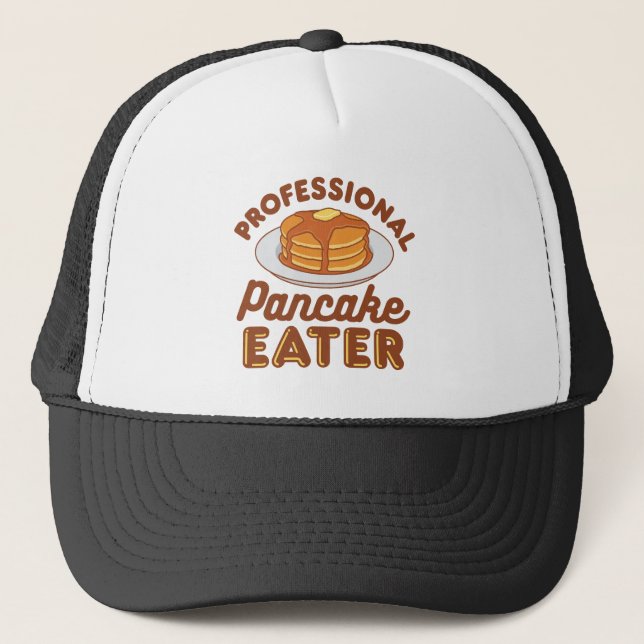 Gorra De Camionero Comedor profesional de panqueques (Anverso)