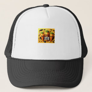 Gorra De Camionero Comer Bebida Y Tener Miedo Retro Clásico