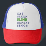 Gorra De Camionero Comer, dormir, adelgazar, repetir idiotez<br><div class="desc">Comer, dormir, adelgazar, repetir, el regalo perfecto para el amante de la lima en tu vida. Ideal para chicas, niños y adolescentes. Si tus hijos siempre están en la búsqueda de pegamento, purpurina y activador para la fabricación de papeletas, este podría ser el perfecto desorden cumpleaños libre o regalo de...</div>