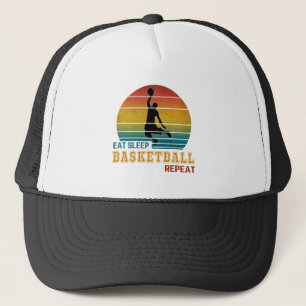 Gorra De Camionero Comer Dormir Baloncesto Repetir 