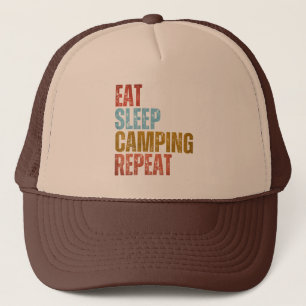 GORRA DE CAMIONERO COMER DORMIR CAMPAMENTO REPETIR 