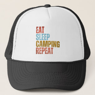 GORRA DE CAMIONERO COMER DORMIR CAMPAMENTO REPETIR 