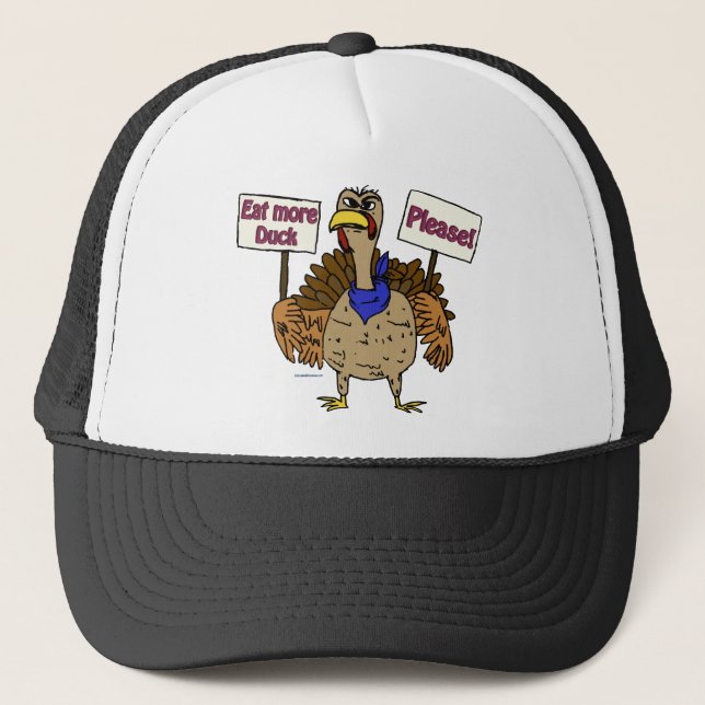 Gorra De Camionero Comer más pato - Conversar con Turquía (Anverso)